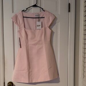 NWT Princess Polly Blush pink Mini Dress with cap sleeve
